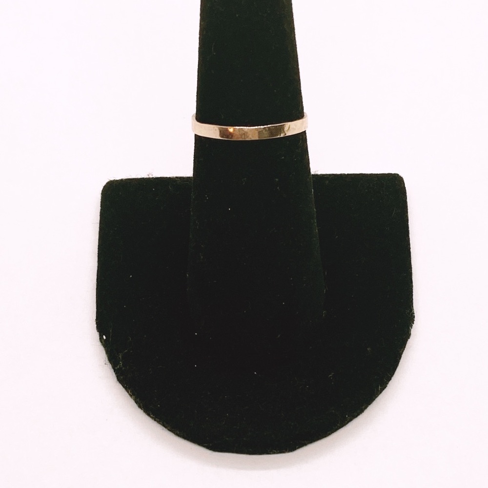14K Solid Gold Hammered Ring